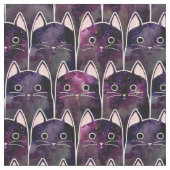 Veel galaxy Cats Pattern Stof (Close Up)