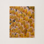 Veel geelrubberen eenden legpuzzel (Verticaal)