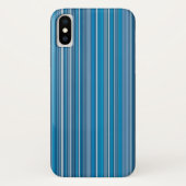 Veel gekleurde strepen in het blauw Case-Mate iPhone case (Achterkant)