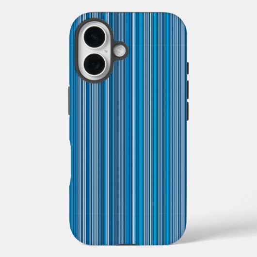 Veel gekleurde strepen in het blauw Case-Mate iPhone case (Achterkant)