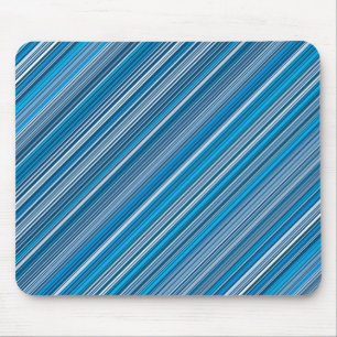 Veel gekleurde strepen in het blauw... muismat