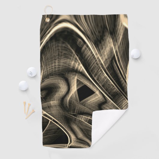 Veel gekrompen dennenden met groeven golfhanddoek (Insitu)