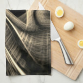 Veel gekrompen dennenden met groeven theedoek (Quarter Fold)