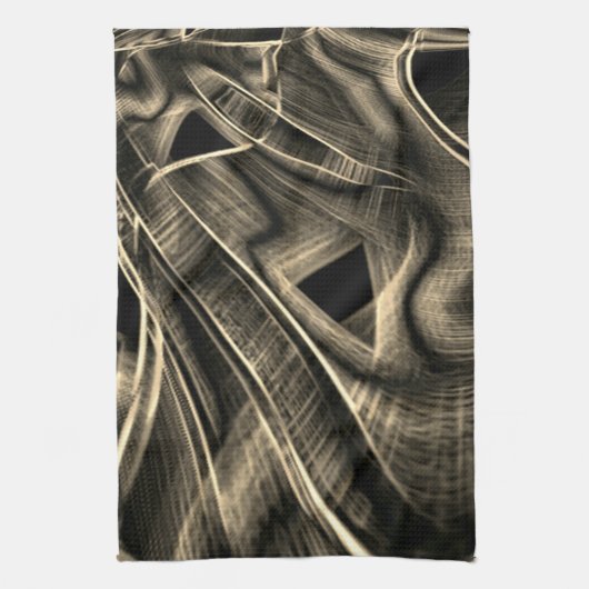 Veel gekrompen dennenden met groeven theedoek (Verticaal)