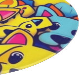 Veel gele honden blij honden snijplank (Hoek)