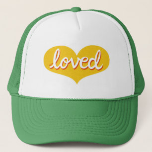 VEEL GELIEFD - aanbeden - Geel liefdeshart Trucker Pet