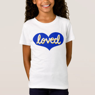 VEEL GELIEFD - blauwe liefde hart- T-shirt