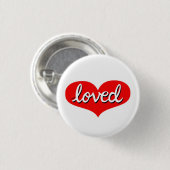 Veel geliefd - Button (Voorkant /achterkant)