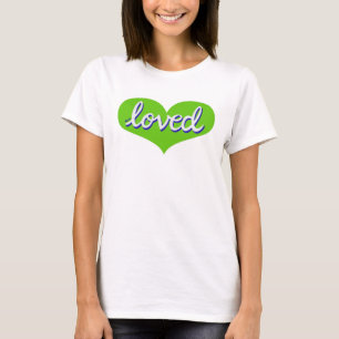 VEEL GELIEFD - Groen liefdeshart - T-shirt