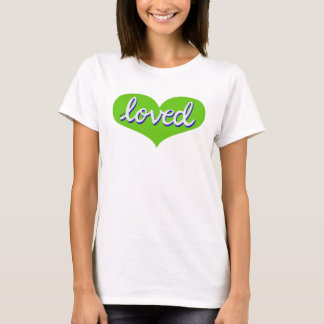 VEEL GELIEFD - Groen liefdeshart - T-shirt
