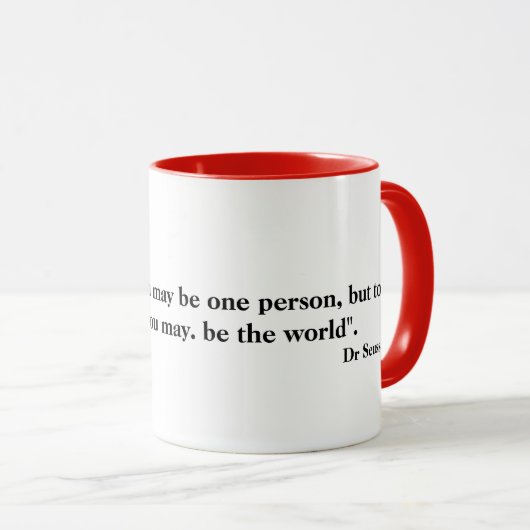 VEEL GELIEFD - Liefde citaat — Mok (Voorkant rechts)