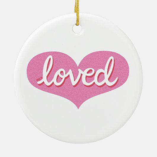 Veel geliefd - Ornament (Achterkant)