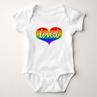 VEEL GELIEFD - Regenboog liefde hart - Romper