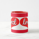 VEEL GELIEFD - Rode liefde hart- Mok (Midden)
