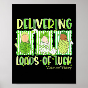 Veel geluk brengen St. Patrick's Day arbeidsvreugd Poster