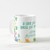 Veel geluk en veel koffie koffiemok (Voorkant links)