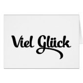 Veel geluk | Good Luck Duitse taal kaart (Voorkant Horizontaal)