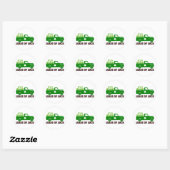 Veel geluk 🍀✨ ronde sticker (Vel)
