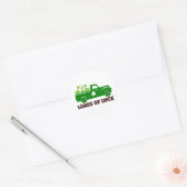 Veel geluk 🍀✨ ronde sticker (Envelop)