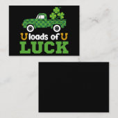 Veel geluk Tractor Boys St Patricks Day Kinder Notitiekaartje (Voorkant / Achterkant)