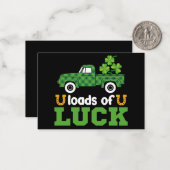 Veel geluk Tractor Boys St Patricks Day Kinder Notitiekaartje (Voorkant / Achterkant in situ)