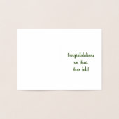 Veel geluk Vier Blad Klaver Gefeliciteerd Folie Kaarten (Binnen)