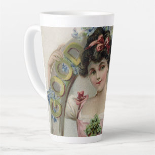 Veel Geluk - Vintage St. Patrick's Day Kaart Latte Mok