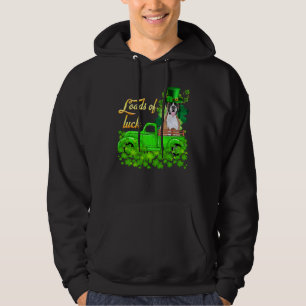 Veel geluk vrachtwagen bokser St Patrick's Day Hoodie