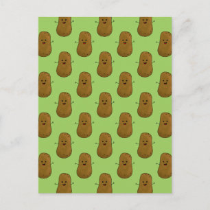 Veel gelukkige aardappelen briefkaart