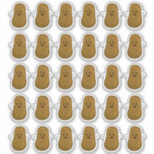 Veel gelukkige aardappelen sticker (Voorkant)