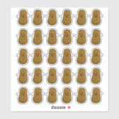 Veel gelukkige aardappelen sticker (Vel)