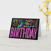 Veel gelukkige verjaardag kaart (Gele Bloem)