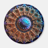 Veel gemanipuleerde Mandelbrot fractal Magneet (Voorkant)