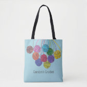 Veel gepersonaliseerde kleurenballen van garen, ha tote bag (Voorkant)
