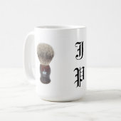 VEEL GESCHIKTE MONOGRAMED SHAVING MOK (Voorkant links)
