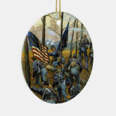 Veel gevecht vandaag van Keith Rocco Keramisch Ornament (Rechts)