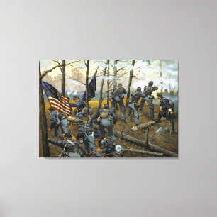 Veel gevechten vandaag door Keith Rocco Canvas Afdruk