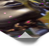 Veel gezichten van Mardi Gras Poster (Hoek)