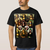 Veel gezichten van Mona Lisa T-shirt (Voorkant)