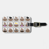 Veel gezichten weergeven bagagelabel (Voorkant horizontaal)