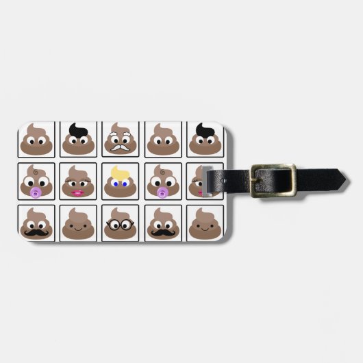 Veel gezichten weergeven bagagelabel (Voorkant horizontaal)