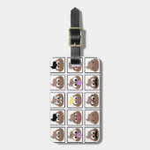 Veel gezichten weergeven bagagelabel (Voorkant verticaal)