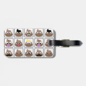 Veel gezichten weergeven bagagelabel (Achterkant horizontaal)