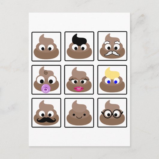 Veel gezichten weergeven briefkaart (Voorkant)