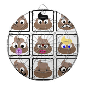 Veel gezichten weergeven dartbord