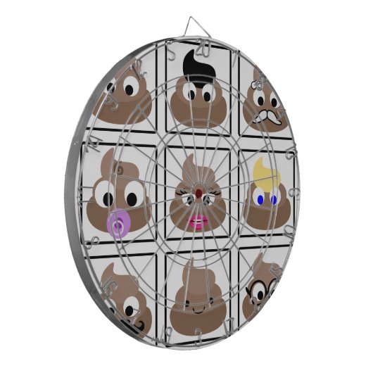 Veel gezichten weergeven dartbord (Voorkant Links)