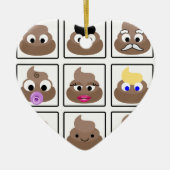 Veel gezichten weergeven keramisch ornament (Voorkant)