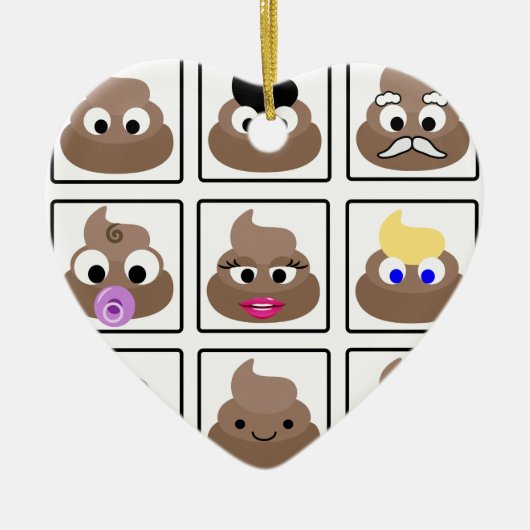 Veel gezichten weergeven keramisch ornament (Voorkant)