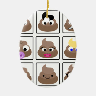 Veel gezichten weergeven keramisch ornament