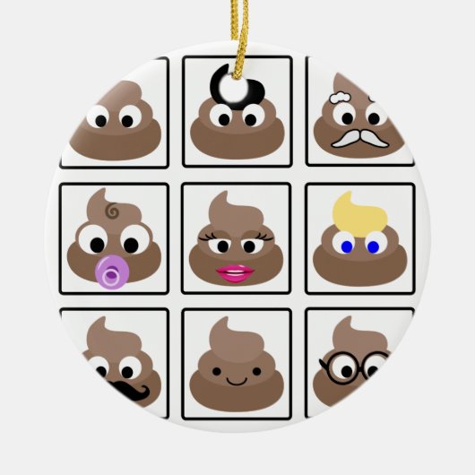 Veel gezichten weergeven keramisch ornament (Voorkant)